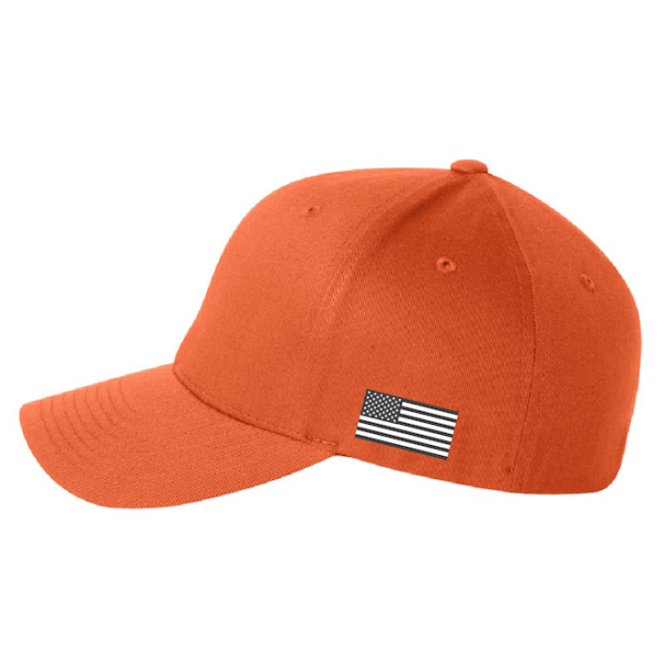 Flexfit Orange Fitted Hat SMALL/MEDIUM Thin Red Line Tactical