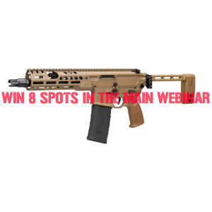 SIG SAUER MCX-SPEAR LT IR 300 BLK 9" PISTOL MINI #4 FOR 8 SPOTS IN THE MAIN WEBINAR