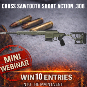 CROSS SAWTOOTH SHORT ACTION .308 MINI #5 FOR 10 ENTRIES IN THE MAIN WEBINAR