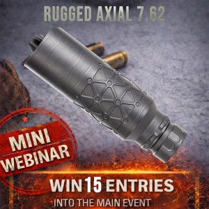 RUGGED AXIAL 7.62 MINI #1 FOR 15 ENTRIES INTO THE MAIN EVENT