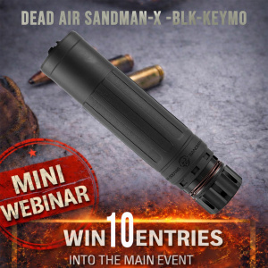 DEAD AIR SANDMAN-X -BLK-KeyMo MINI #1 FOR 10 ENTRIES IN THE MAIN WEBINAR