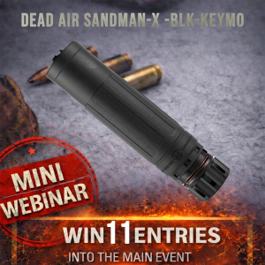 DEAD AIR SANDMAN-X -BLK-KeyMo MINI #3 FOR THE LAST 11 ENTRIES IN THE MAIN WEBINAR