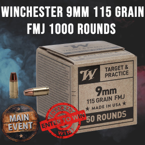 WINCHESTER 9MM 115 GRAIN FMJ 1000 ROUNDS