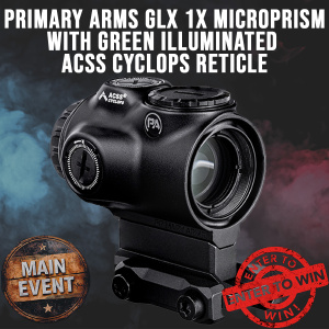 Primary Arms GLx 1x MicroPrism with Green Illuminated ACSS Cyclops Reticle
