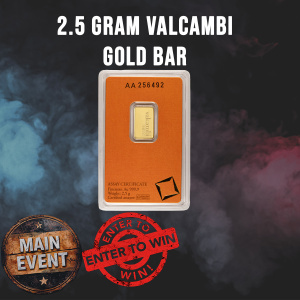 2.5 Gram Valcambi Gold Bar (New w/ Assay)