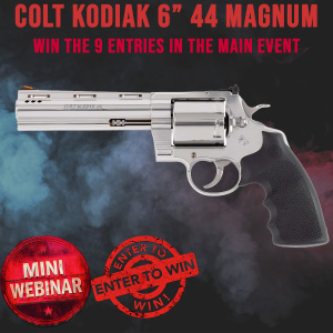 COLT KODIAK 6" 44 MAGNUM MINI #1 FOR 9 ENTRIES INTO THE MAIN WEBINAR