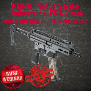 KUNA Pistol 9MM MINI #3 FOR 7 ENTRIES INTO THE MAIN WEBINAR