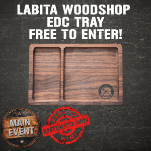 LABITA WOODSHOP WALNUT EDC TRAY