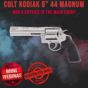 COLT KODIAK 6" 44 MAGNUM MINI #3 FOR 8 ENTRIES INTO THE MAIN WEBINAR