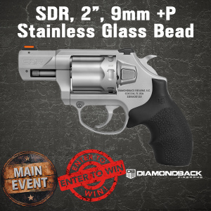DIAMONDBACK FIREARMS SDR, 2″, 9mm +P, Stainless Glass Bead