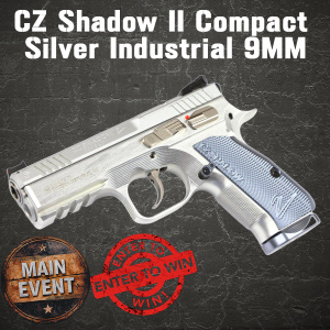 CZ Shadow II Compact Silver Industrial Series Polished Stainless 9mm 4" Barrel 15-Rounds Limited Edition