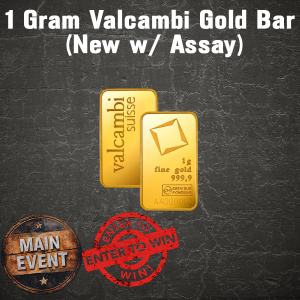 1 Gram Valcambi Gold Bar (New w/ Assay) I