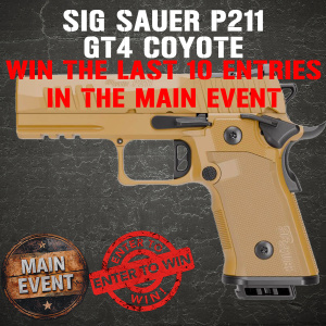 SIG SAUER P211-GT4 COYOTE MINI #4 FOR 10 ENTRIES INTO THE MAIN WEBINAR