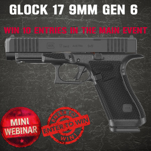 GLOCK 17 9MM GEN 6 MINI #1 FOR 10 ENTRIES INTO THE MAIN WEBINAR