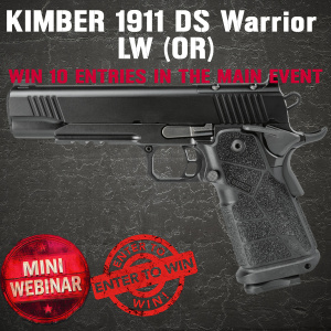 KIMBER 1911 DS Warrior MINI #1 FOR 10 ENTRIES IN THE MAIN EVENT