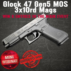 Glock 47MOS Gen5 MOS MINI #1 FOR 8 ENTRIES INTO THE MAIN EVENT