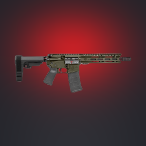 DB15 10″ Carbon, w/ 9″ PC M-LOK Rail, 5.56 NATO, OD Green