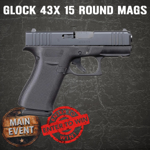 GLOCK - 43X 9mm Luger 3.39"BBL (2)15RD Mags w/Front Rails Black