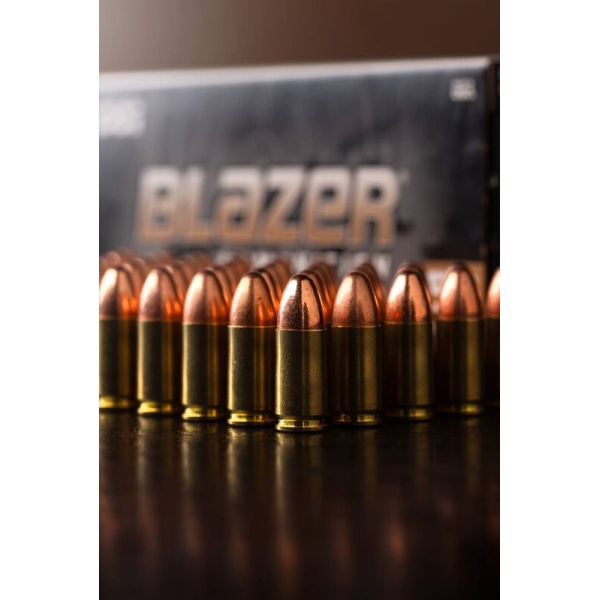 1000 Rounds Blazer Brass, 9mm Luger, 115 Grain, Full Metal Jacket
