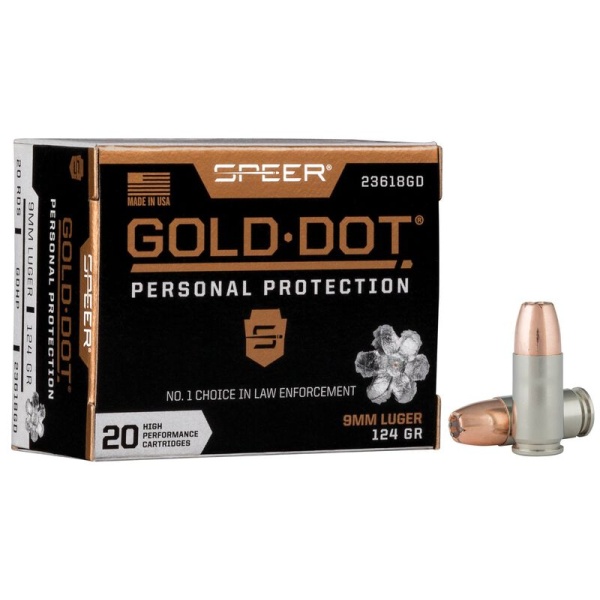 PELICAN M60 + 5 BOXES SPEER GOLD DOT 124 GRAIN