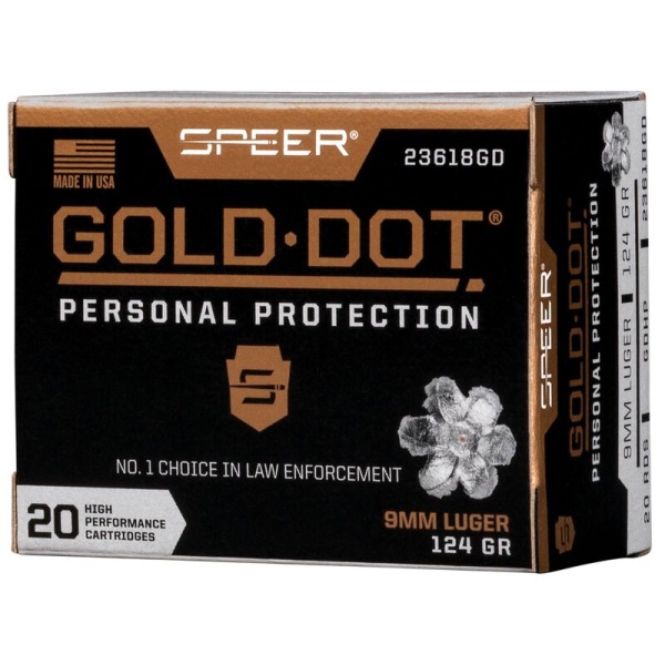 PELICAN M60 + 5 BOXES SPEER GOLD DOT 124 GRAIN